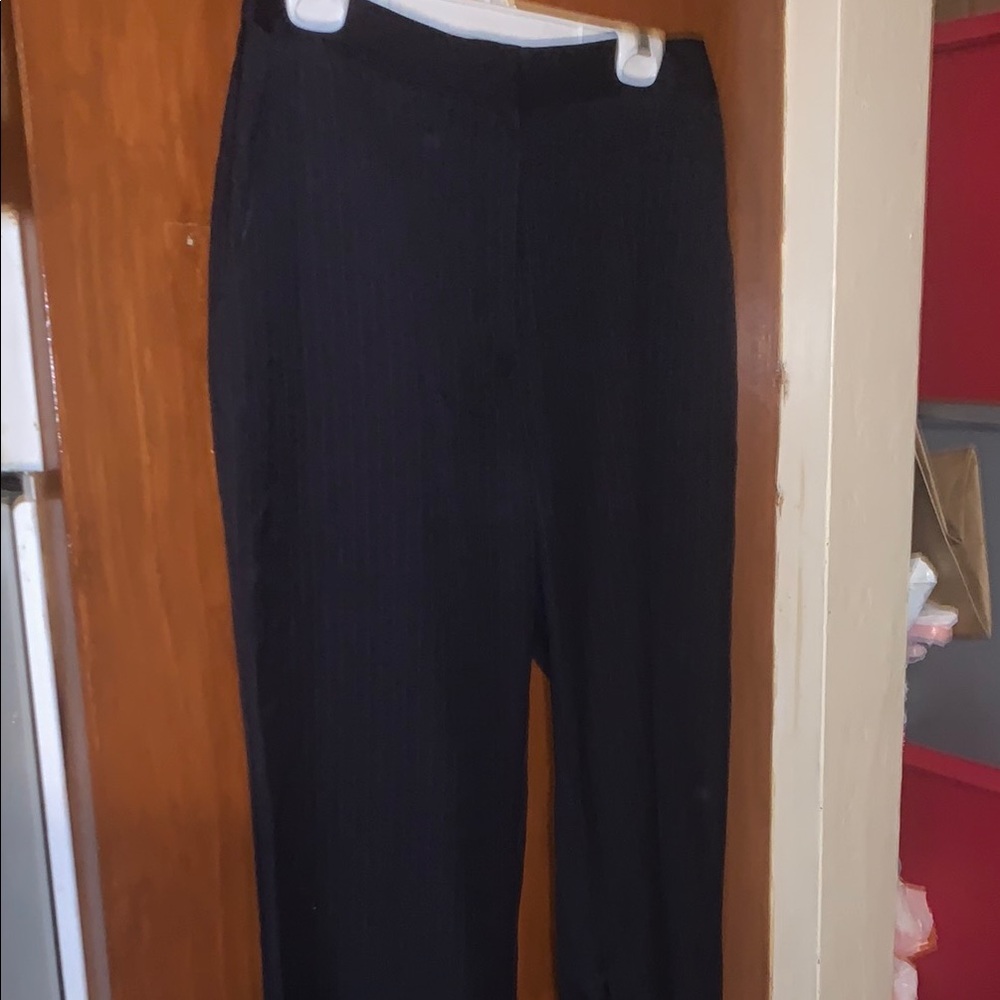 Jason Wu Women's Striped Flat Wide Leg Trouser Dress Pants Size 10